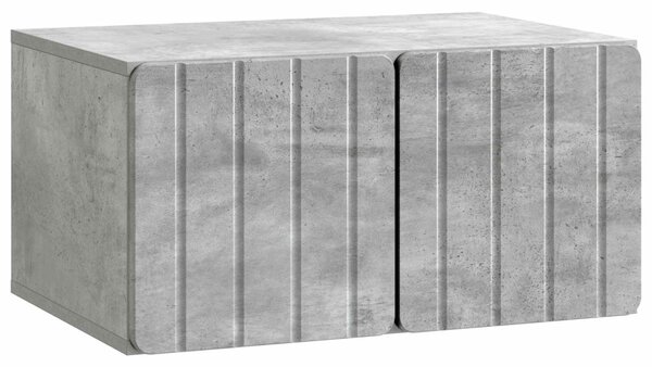 Fali TV szekrény Betonszürke 59,5 x 41 x 30 cm Szerelt Fa