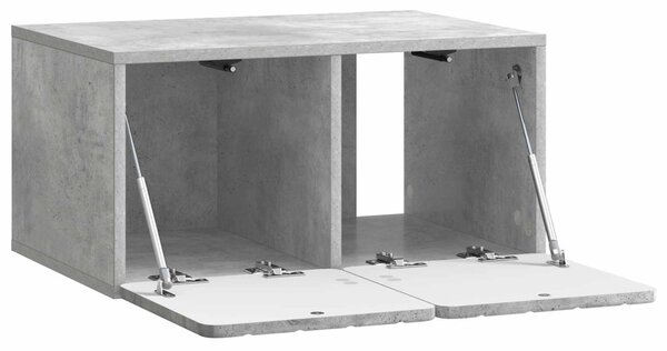 Fali TV szekrény Betonszürke 59,5 x 41 x 30 cm Szerelt Fa