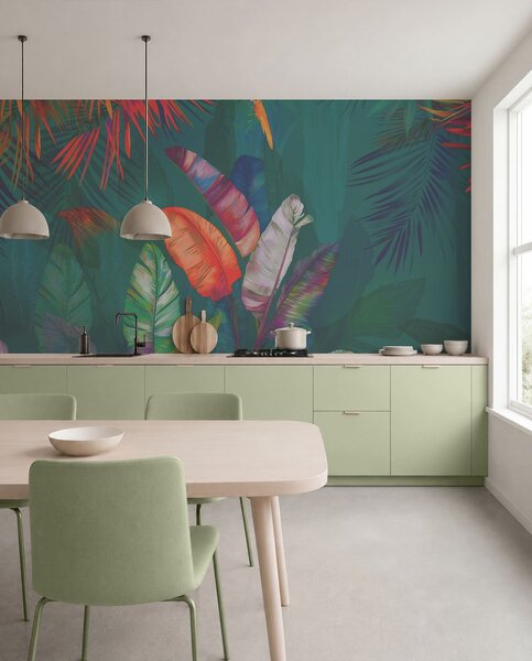 Fotótapéta Színes dzsungel lombozat, Természet fotótapéta, u50468v2 : Uwalls.hu