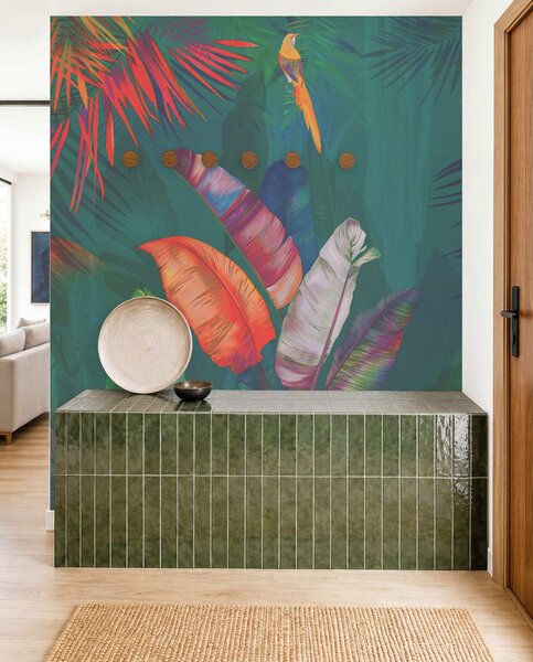 Fotótapéta Színes dzsungel lombozat, Természet fotótapéta, u50468v2 : Uwalls.hu
