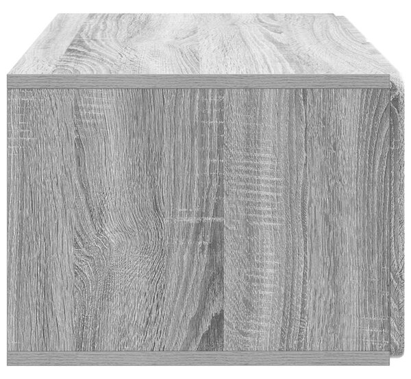 Fali TV szekrény Szürke Sonoma 59,5 x 41 x 30 cm Szerelt Fa