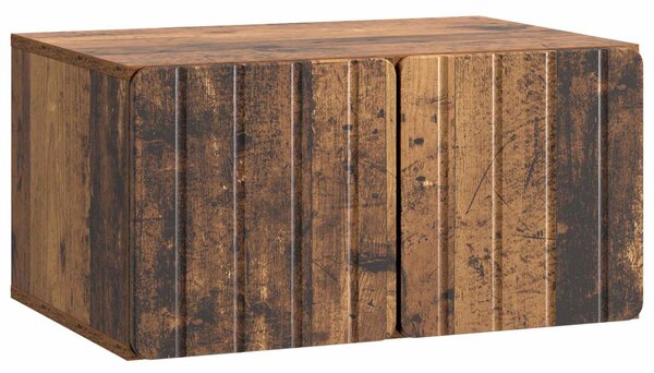 Fali TV szekrény Antik Fa 59,5 x 41 x 30 cm Szerelt Fa