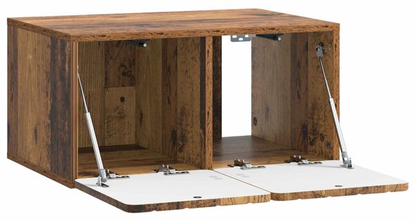 Fali TV szekrény Antik Fa 59,5 x 41 x 30 cm Szerelt Fa