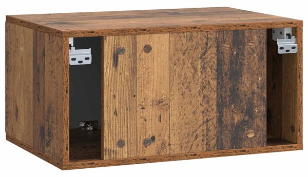 Fali TV szekrény Antik Fa 59,5 x 41 x 30 cm Szerelt Fa