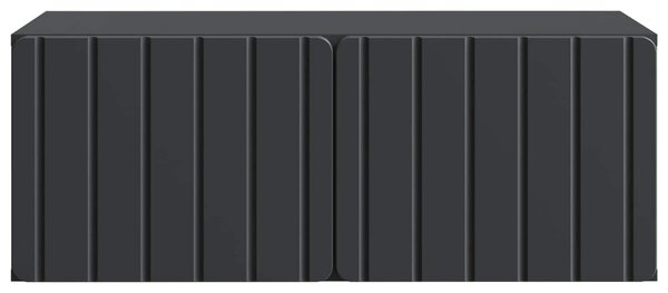 Fali TV szekrény 78,5 x 41 x 30 cm Fekete Szerelt Fa