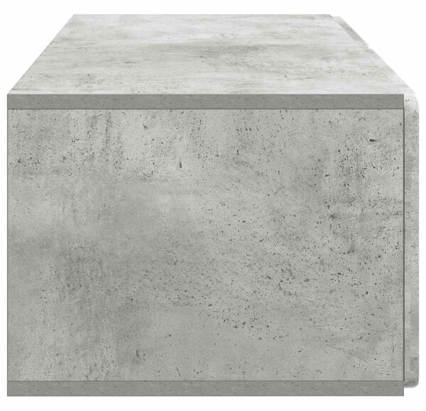Fali TV szekrény Betonszürke 78,5 x 41 x 30 cm Szerelt Fa