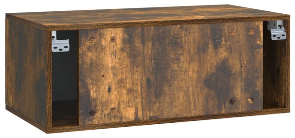 Fali TV szekrény Füstös Tölgy 78,5 x 41 x 30 cm Szerelt Fa
