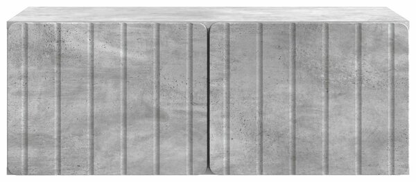 Fali TV szekrény Betonszürke 78,5 x 41 x 30 cm Szerelt Fa