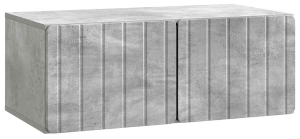Fali TV szekrény Betonszürke 78,5 x 41 x 30 cm Szerelt Fa