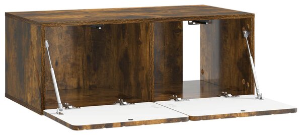 Fali TV szekrény Füstös Tölgy 78,5 x 41 x 30 cm Szerelt Fa
