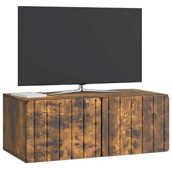 Fali TV szekrény Füstös Tölgy 78,5 x 41 x 30 cm Szerelt Fa
