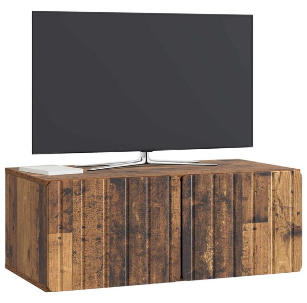 Fali TV szekrény Antik Fa 78,5 x 41 x 30 cm Szerelt Fa