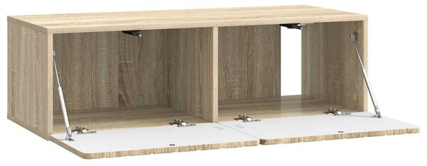 Fali TV szekrény Sonoma Tölgy 98 x 41 x 30 cm Szerelt Fa