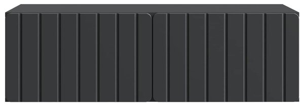 Fali TV szekrény 98 x 41 x 30 cm Fekete Szerelt Fa