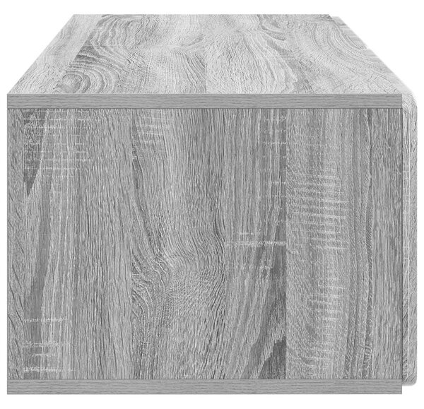 Fali TV szekrény Szürke Sonoma 78,5 x 41 x 30 cm Szerelt Fa
