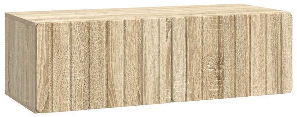 Fali TV szekrény Sonoma Tölgy 98 x 41 x 30 cm Szerelt Fa
