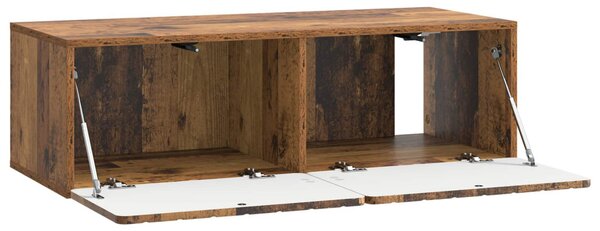 Fali TV szekrény Antik Fa 98 x 41 x 30 cm Szerelt Fa