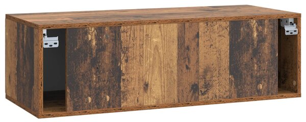 Fali TV szekrény Antik Fa 98 x 41 x 30 cm Szerelt Fa