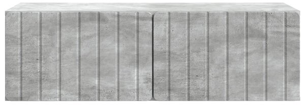 Fali TV szekrény Betonszürke 98 x 41 x 30 cm Szerelt Fa