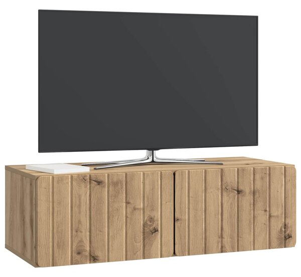 Fali TV szekrény Kézműves Tölgy 98 x 41 x 30 cm Szerelt Fa