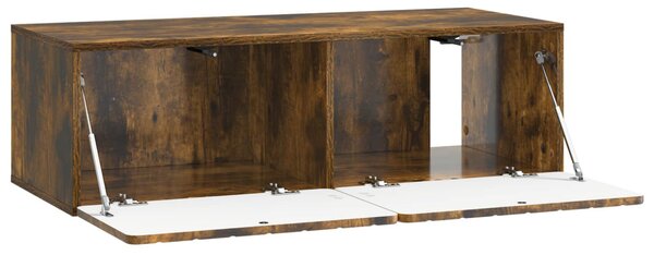 Fali TV szekrény Füstös Tölgy 98 x 41 x 30 cm Szerelt Fa