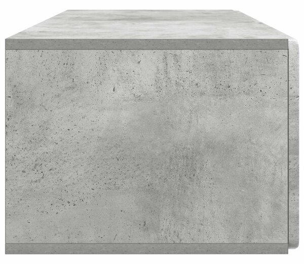 Fali TV szekrény Betonszürke 98 x 41 x 30 cm Szerelt Fa