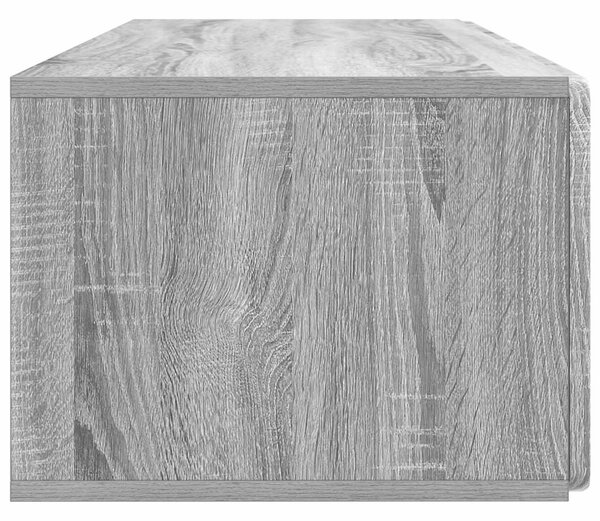 Fali TV szekrény Szürke Sonoma 98 x 41 x 30 cm Szerelt Fa