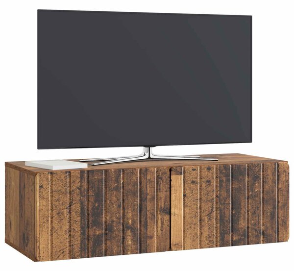 Fali TV szekrény Antik Fa 98 x 41 x 30 cm Szerelt Fa