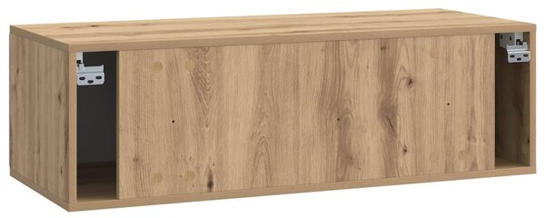 Fali TV szekrény Kézműves Tölgy 98 x 41 x 30 cm Szerelt Fa