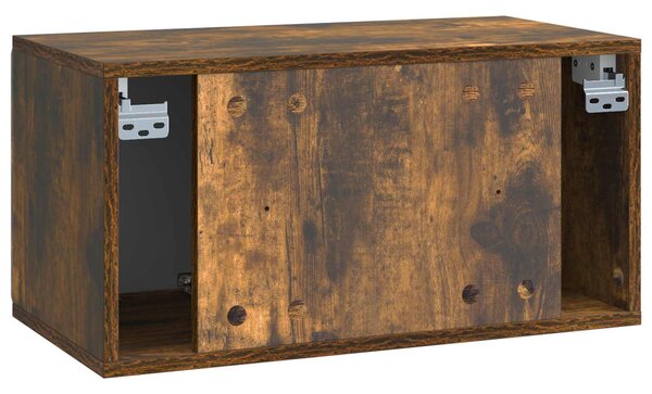 Fali TV szekrény Füstös Tölgy 59,5 x 31 x 30 cm Szerelt Fa