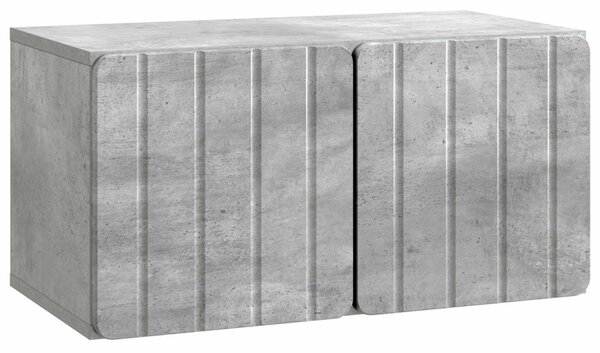 Fali TV szekrény Betonszürke 59,5 x 31 x 30 cm Szerelt Fa