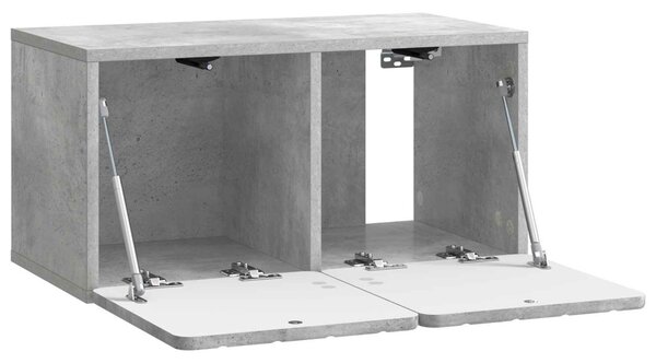 Fali TV szekrény Betonszürke 59,5 x 31 x 30 cm Szerelt Fa