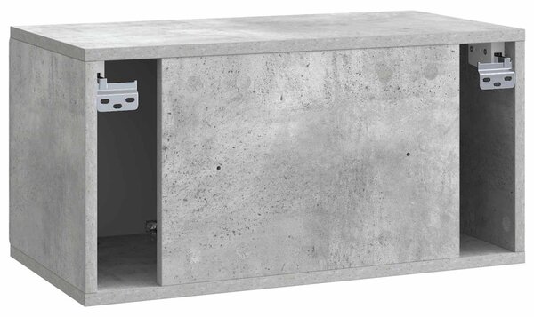 Fali TV szekrény Betonszürke 59,5 x 31 x 30 cm Szerelt Fa