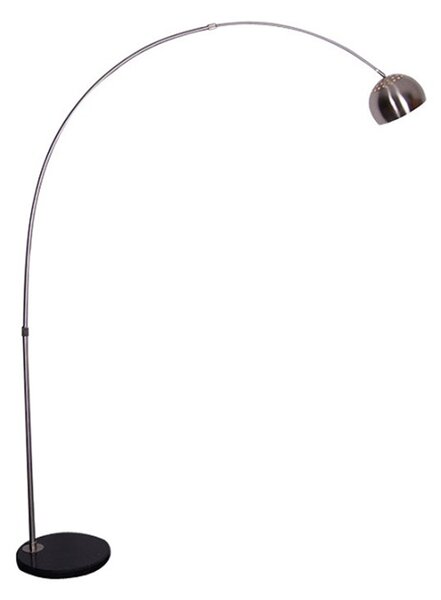 Állólámpa, rozsdamentes acél/fekete márvány, CINDA TIP 15 F1034-S