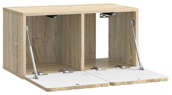 Fali TV szekrény Sonoma Tölgy 59,5 x 31 x 30 cm Szerelt Fa