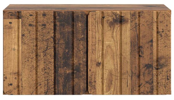 Fali TV szekrény Antik Fa 59,5 x 31 x 30 cm Szerelt Fa