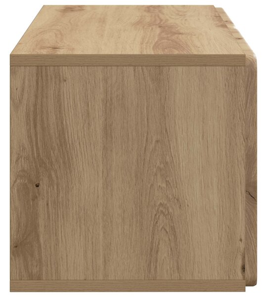 Fali TV szekrény Kézműves Tölgy 59,5 x 31 x 30 cm Szerelt Fa