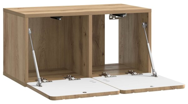 Fali TV szekrény Kézműves Tölgy 59,5 x 31 x 30 cm Szerelt Fa