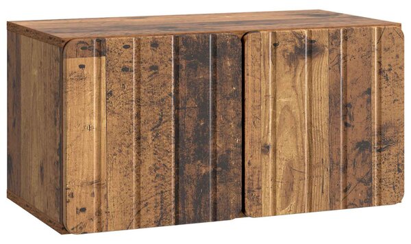 Fali TV szekrény Antik Fa 59,5 x 31 x 30 cm Szerelt Fa