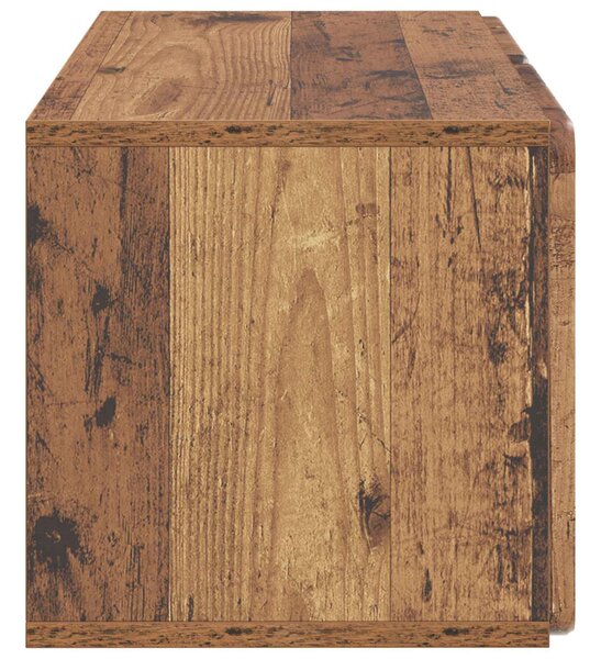 Fali TV szekrény Antik Fa 59,5 x 31 x 30 cm Szerelt Fa