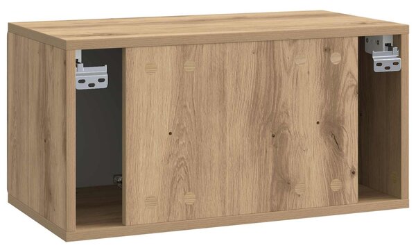 Fali TV szekrény Kézműves Tölgy 59,5 x 31 x 30 cm Szerelt Fa