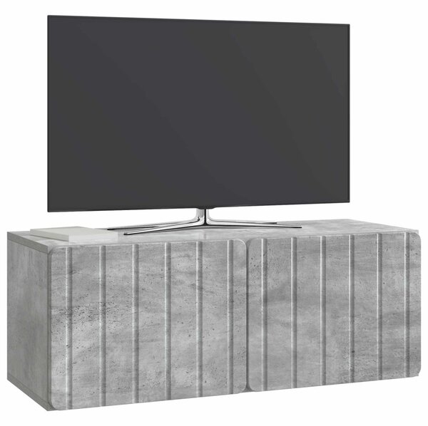 Fali TV szekrény Betonszürke 78,5 x 31 x 30 cm Szerelt Fa
