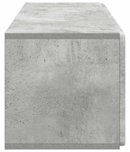 Fali TV szekrény Betonszürke 78,5 x 31 x 30 cm Szerelt Fa