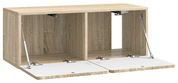 Fali TV szekrény Sonoma Tölgy 78,5 x 31 x 30 cm Szerelt Fa