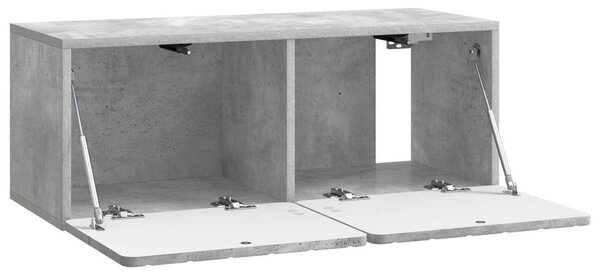 Fali TV szekrény Betonszürke 78,5 x 31 x 30 cm Szerelt Fa