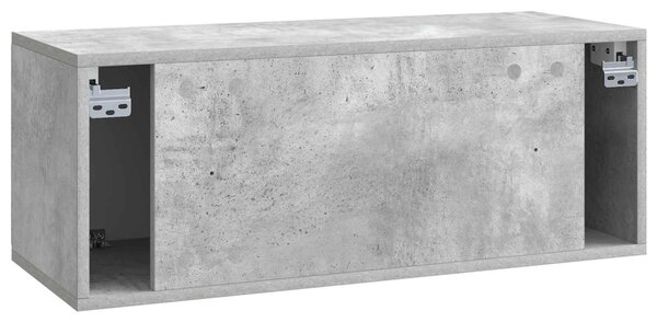 Fali TV szekrény Betonszürke 78,5 x 31 x 30 cm Szerelt Fa