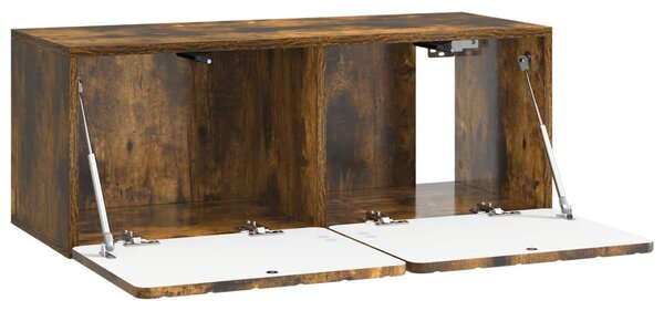 Fali TV szekrény Füstös Tölgy 78,5 x 31 x 30 cm Szerelt Fa