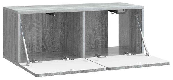 Fali TV szekrény Szürke Sonoma 78,5 x 31 x 30 cm Szerelt Fa