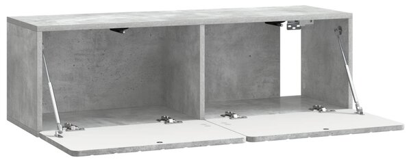 Fali TV szekrény Betonszürke 98 x 31 x 30 cm Szerelt Fa
