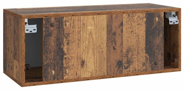 Fali TV szekrény Antik Fa 78,5 x 31 x 30 cm Szerelt Fa